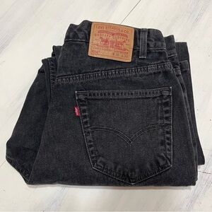 Vintage Y2K Levi’s 550 Relaxed Fit Black Denim Men’s Jeans